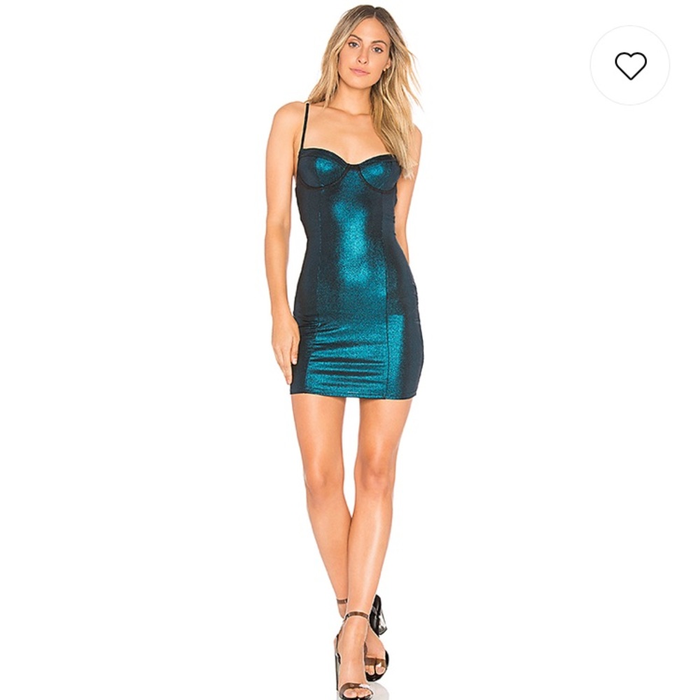 Revolve Amaris metallic dress size m
